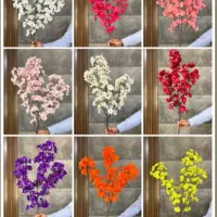 شکوفه هلو چهار بازو مصنوعی درختچه شکوفه مصنوعی