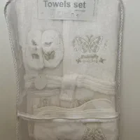 ست حوله نوزاد برند مادرکر( ۲ عدد ست طرح متفاوت)