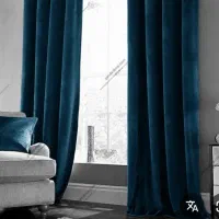 ولان پرده مخمل مات