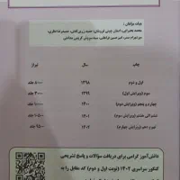 کتاب ریاضی و آمار کنکور انسانی قلمچی|لوازم التحریر|رشت, شهرک قدس|دیوار