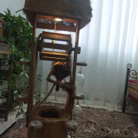 آباژور دست ساز دکور زیبا با چراغ تزیینی