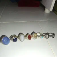 انگشتر نقره دست ساز خطی قدیمی