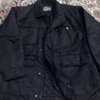 کاپشن مردانه ۶ جیب ضدآب ومشکی سایز بزرگ