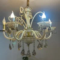 لوستر گل لاله شیشه ای|لوستر و چراغ آویز|تهران, ده‌ونک|دیوار