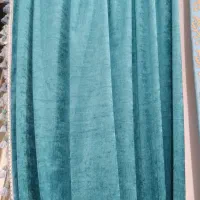 دو عدستک مخمل ی جفت پرده مخمل تور کتیبه|پرده، رانر، رومیزی|رشتخوار, |دیوار