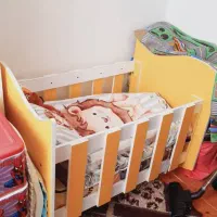 کمد و تخت خواب کودک|تخت و صندلی بچه|صومعه‌سرا, |دیوار