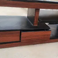 میز تلویزیون فایبر گلاس وپاتریشن ساعت ایستاده