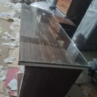 میز مدیریت تمام هایگلاس ال دار|دفتر کار|سقز, |دیوار