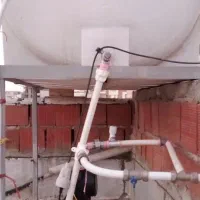 لوله کش آب .فاضلاب نصب شیر آلات