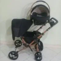 سرویس کالسکه مشکی طلایی|اسباب و اثاث بچه|اراک, |دیوار