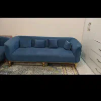 مبل فیروزه ای ۷نفره|مبلمان خانگی و میز عسلی|گلستان (تهران), |دیوار