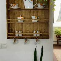 شلف چوبی دیواری|کتابخانه، شلف، قفسههای دیواری|کرمانشاه, |دیوار