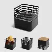 آتشدان هیزمی  مکعبی