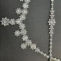 نیم ست نقره تراش دار بدون نگین