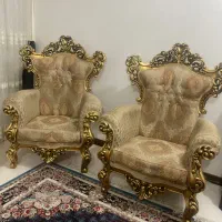 مبل ۹ نفره چوب راش همراه با ۳ تا عسلی