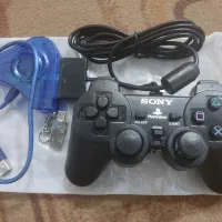 دسته اصل پلی دو به همراه تبدیل ps2 به کامپیوتر و
