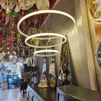 لوستر سه طبقه ال ای دی قطر ۷۰|لوستر و چراغ آویز|کرمان, |دیوار