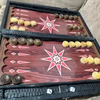 تخته نرد چرم نو