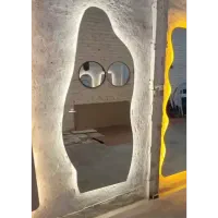 آینه دکوراتیو الف مدل دفرمه با بک لایت