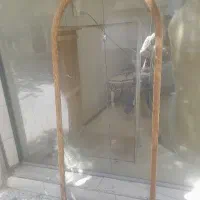 قاب آینه یک سرهلال رنگ شده وخام