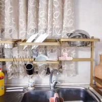 آبچکان پشت پنجره ای|آب‌چکان و نظم‌دهنده ظروف|مشهد, امام خمینی|دیوار