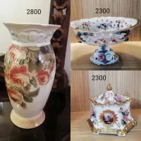 گلدان دکوری لمونژ وشکلاتخوری گل برجسته