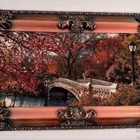 تابلو فرش ماشینی با تراکم بالا جنس چوب