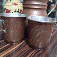 پارچ و لیوان مسی