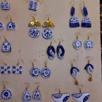 گوشواره  سنتی  زینتی|جواهرات|ری, علایین|دیوار