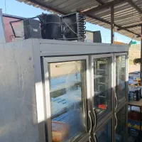 یخچال ویترینی خیلی تمیز موتور بزرگ تضمینی