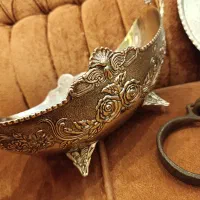 سینی نقره وقفل و ساعت ونگین فیروزه (عطیقه)|کلکسیون اشیاء عتیقه|مشهد, کوثر|دیوار