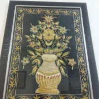 تابلو دست ساز منجوق دوزی پارچه مخمل