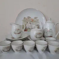 ست کیک خوری ژاپنی ۲۳ پارچه قدیمی