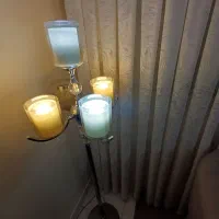 لوستر 15 شاخه و آباژور 5شعله|لوستر و چراغ آویز|اسلام‌شهر, بهرام آباد|دیوار