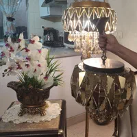 یک جفت لوستر آینه ای شیک کریستالی آویز شامپاینی|لوستر و چراغ آویز|تهران, صادقیه|دیوار