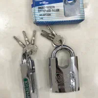 دو عدد قفل آویز فولادی روکش دار استیل نوTOPPADLOCK