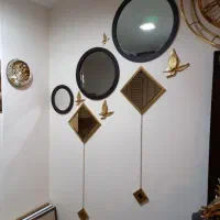 اینه لوزی و پروانه قاب دار کار تمیز|آینه|مشهد, سرافرازان|دیوار