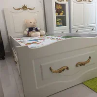 سرویس خواب کامل دو منظوره نوجوان و کودک بهمراه تشک|تخت و سرویس خواب|لنگرود, |دیوار