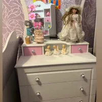 تخت و کمد و میز آرایش دخترانه|تخت و سرویس خواب|تهران, فردوس|دیوار