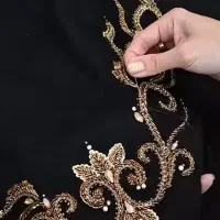 اموزش جواهر دوزی عربی وخلیجی تزعینات لباس