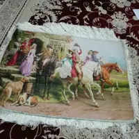 تابلو فرش بدرقه عروس چله ابریشم