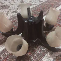 لوستر چوبی 5 شاخه