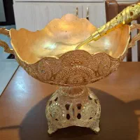 آجیل خوری فلزی طرح طلا