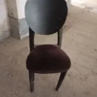 صندلی چوبی باروکش مخمل