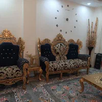 فروش مبل سلطنتی ۷ نفره|مبلمان خانگی و میز عسلی|پرند, فاز ۲|دیوار