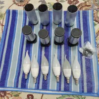 پایه کابینت فلزی و لامپ شمعی