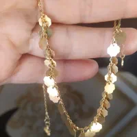 گردنی طلا و  گوشواره طلای دخترانه نونو