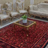 دو عدد فرش قرمز محتشم ۱۰۰۰شانه تراکم۳۲۰۰ در حد نو