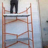 داربست سیار نردبان تخته بشکه