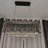 لوستر شامپاینی و شیشه دودی خارجی|لوستر و چراغ آویز|تهران, زعفرانیه|دیوار